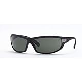 RAY BAN RB 4054 RB4054 601/71 BLACK PLASTIC FRAME GRAY GREEN LENS SUNGLASSES SHADES