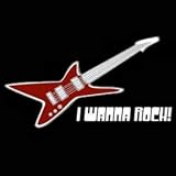 Toddler Bella T-Shirt : I Wanna Rock - Electric Guitar Design
