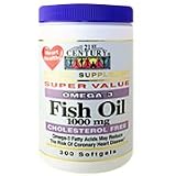 Fish Oil 1000 mg Omega-3 - 300 softgels., (21st Century)