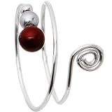 Handcrafted Sterling Silver Swirled Pearl Toe Ring