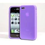BPM Purple Silicone Case Cover Skin & Screen Protector Kit for New Apple iPhone 4 and iphone 4S Electronics