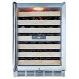 Vinotemp VT-52 52-Bottle Front-Venting Wine Chiller, Stainless Steel