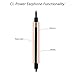 UEELR US-02 Best in ear headset metal earbuds wire bass microphone has 3.5 mm jacks. (rose gold)