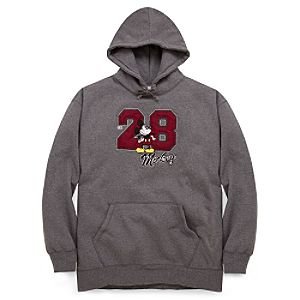 Disney Pullover Hoodie Varsity Mickey Mouse Sweatshirt for Men