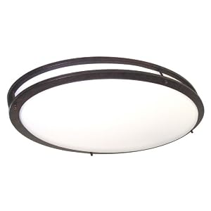 Nuvo Lighting 60 999 Glamour 2-Light Oval 32 1 2-inch, Old Bronze