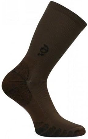 The Best Dress and Travel Crew Compression Socks TSC, Brown, Small