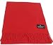Apparel : Bruno Piattelli Red Designer Unisex Wool Scarf Scarves