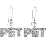PENTHOUSE Sterling Silver Jeweled PET Earrings