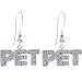 Penthouse Sterling Silver Jeweled Pet Earrings