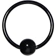 16 Gauge Black Acrylic Ball Captive Ring