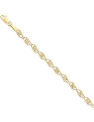 14K Fancy Beaded Bracelet