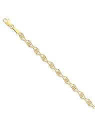 14k Fancy Beaded Bracelet, Best Quality Free Gift Box Satisfaction Guaranteed