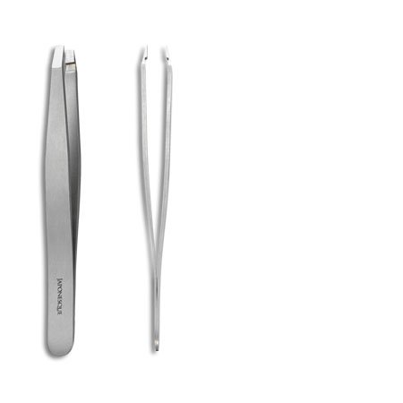 Japonesque Artisan Tweezer - Flat, Silver