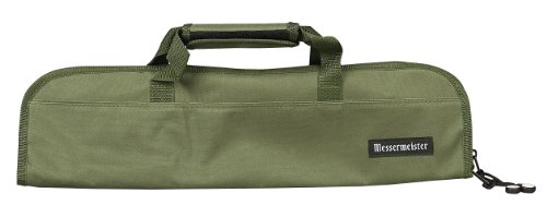 Messermeister 5-Pocket Padded Knife Roll, Olive Messermeister 5-Pocket Padded Knife Roll, Olive