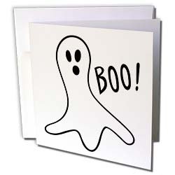 Patricia Sanders Creations - Halloween Boo Ghost - Greeting Cards-12 Greeting Cards with envelopes