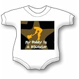 My Daddy Is A Rock Star Baby Ultrasoft Onesie