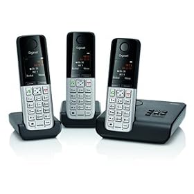 New Siemens Business Comm Gigaset Cordless Itad 3 Handsets Ringer Time Control Message Playback by 