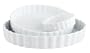 HIC 7.75" x 1.25" Round Quiche Dish, White