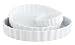 HIC Porcelain 8-by-1-Inch Round Quiche Dish
