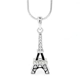 Sex and the City Inspired Eiffel Tower Rhinestone Necklace