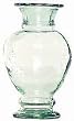 Clear Spanish Medium Recycled Glass Flower Vase 11.75"H