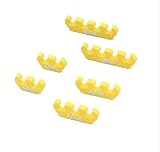 Accel 170021 Wire Protectors / Seperators - Competition Wire Seperator Kit Yellow for use where extreme high temp causes normal materials to sag or melt includes 2 four-wire seperators, 2 three-wire seperators, and 2 two-wire seperators