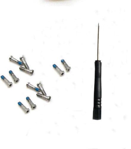 50pc Silver 5 Point Star Bottom Dock Connector Screws for Iphone 5 5s + Tool