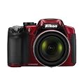 Nikon COOLPIX P510 16.1 MP CMOS Digital Camera with 42x Zoom NIKKOR ED Glass Lens and GPS (Red)