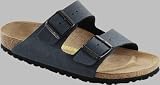 Birkenstock Arizona Birko-Flor, Style-No. 651163, Unisex Clogs, Basalt Nubuk, EU 36, slim width