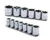 SK Hand Tools 4653 13-Piece 3/8-Inch Drive 12 Point Standard Fractional Socket Set