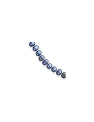 14k 4-4.5mm Black Freshwater Onion Cultured Pearl Necklace