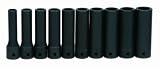 Williams MS-14-10HRC 10-Piece 1/2-Inch Drive Metric Deep 6 Point Impact Socket Set [並行輸入品]