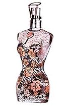 Jean Paul Gaultier Classique by Jean Paul Gaultier for Women Black Lace and Pink Rose Dress - 1.6 oz Eau de Parfum Spray