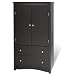 Prepac Sonoma Black 2-Door Armoire