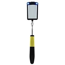 General Tools 80560 Telescoping LED Lighted Inspection Mirror, 360 Swivel  for Extra Viewing
