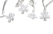 Brite Ideas 40 Low Voltage White Led Snowflake Light String