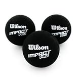 Wilson Impact Pro Squash Balls - 3 Pack - Double Yellow Dot