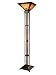 Mission Camelot Torchiere Floor Lamp in Antique Bronze