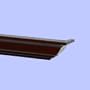 Ennospace 36 Inch x 3 1/2 Inch x 2 1/2 Inch Emery Mantel Ledge Shelf Wall Shelving Cherry