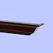 Ennospace 18 Inch x 3 1/2 Inch x 2 1/2 Inch Emery Mantel Ledge Shelf Wall Shelving Cherry