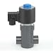 Plast-O-Matic EASMT Series Polypropylene Solenoid Valve, For Corrosive and Ultra-Pure Liquids, 2 Ways, Normally Closed, Viton Diaphragm, NPT Female