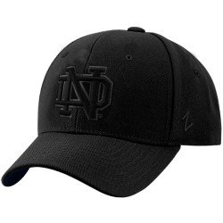 Zephyr Notre Dame Fighting Irish Black DH Basic Logo Fitted Hat