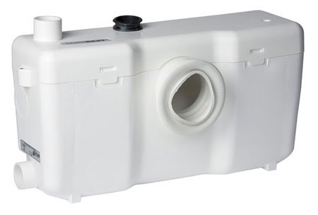 Saniflo Toilet Grinder Pump. SF-SN013. H 10 3/4'' x W 21'' x D 7'', White