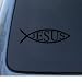 JESUS FISH 2 - Car, Truck, Notebook, Vinyl Decal Sticker #1277 | Vinyl Color: Black