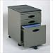 Mobile File Cabinet in Silver/black By Studio RTA Furniture