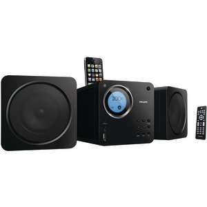 New-PHILIPS DCM109/37 CUBE MICRO MUSIC SYSTEM WITH IPHONE/IPOD DOCK - PHLDCM109