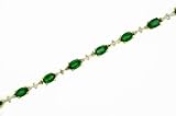 Elegant Emerald Bracelet