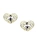 14k Yellow White Gold Two Tone Cross Heart Earrings and a Jewelry Gift Box 31AA96oqiEL. SL75 14k Yellow White Gold Two Tone Cross Heart Earrings and a Jewelry Gift Box