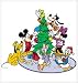 Disney Mounted Christmas Stamp MICKEY'S TREE TRIMMING For Scrapbooking, Card Making & Craft Projects