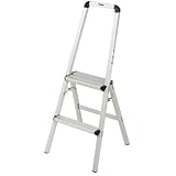 Polder 5622-92 2-Step Featherweight Ladder with Rail, Aluminum